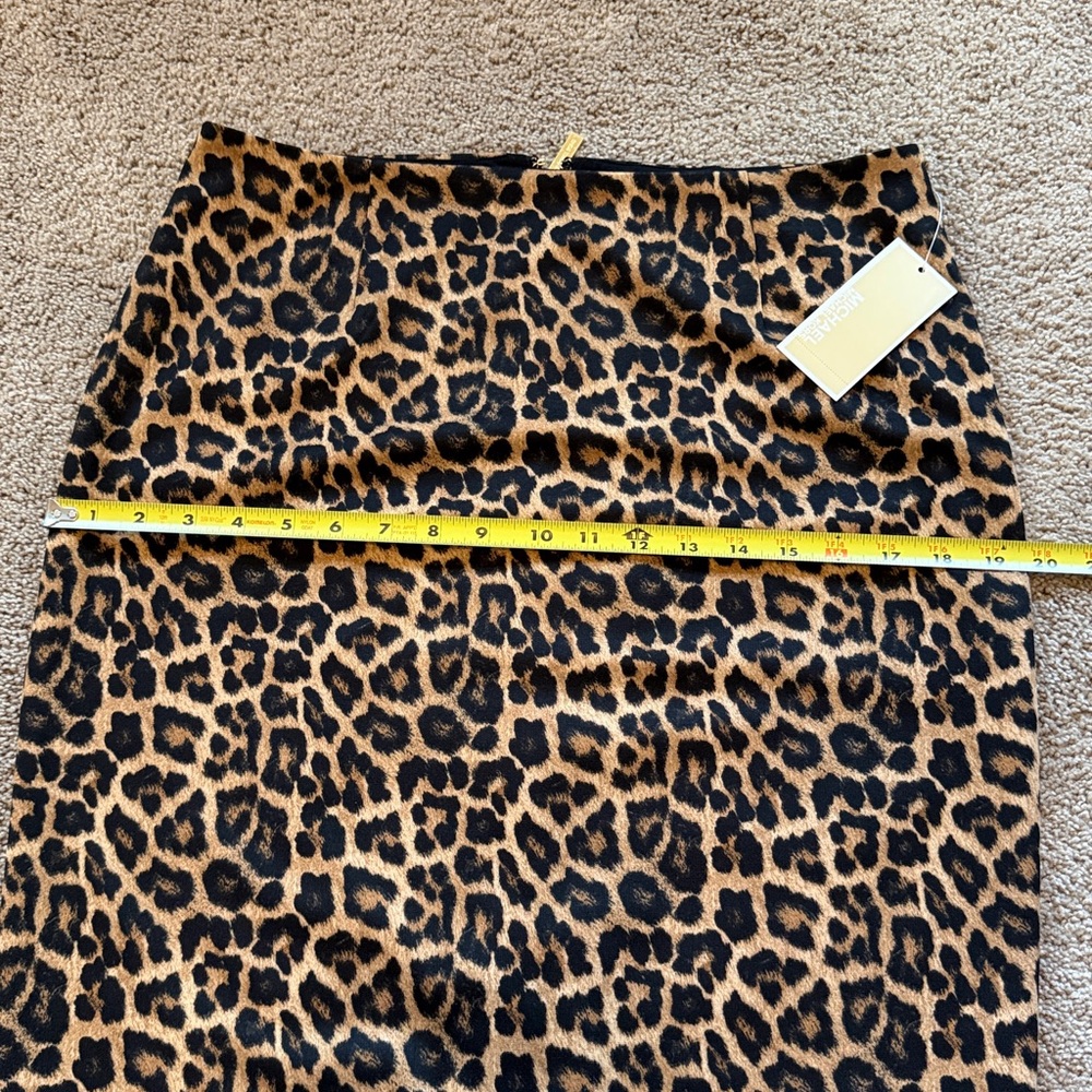 NWT Michael Kors Cheetah Print Skirt - Picture 6 of 9